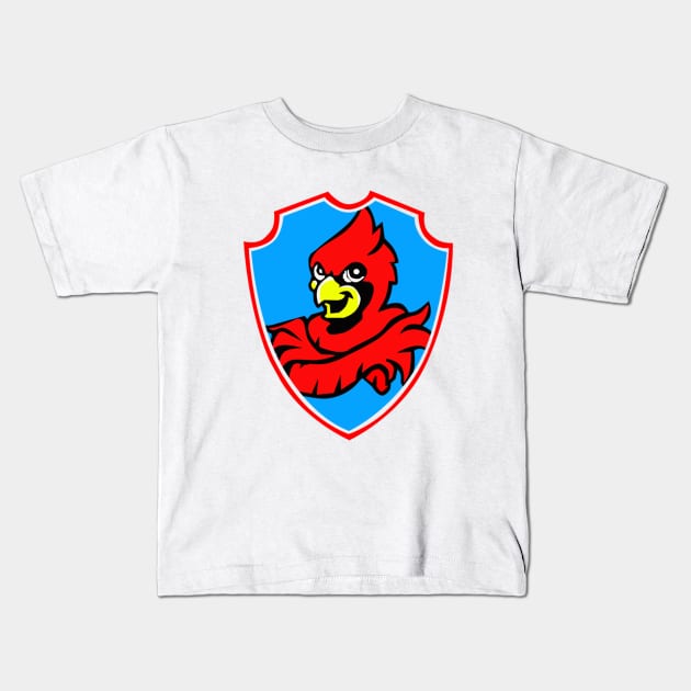 Cardinal Bird Kids T-Shirt by vanillaguy